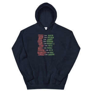Fight Like Melanin Icons Hoodie