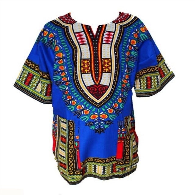 Traditional African Dashiki - Blue